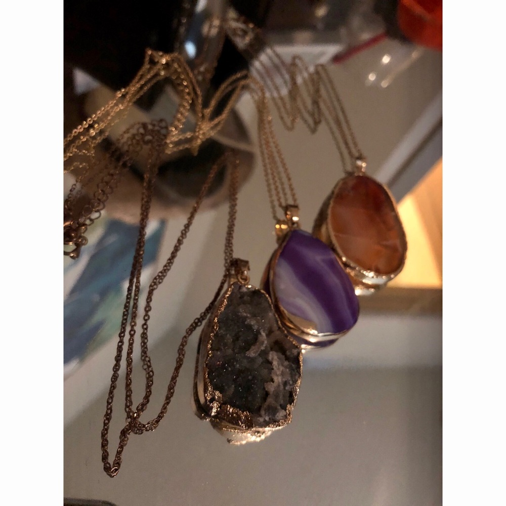 3 Necklaces // Crystal & Stone